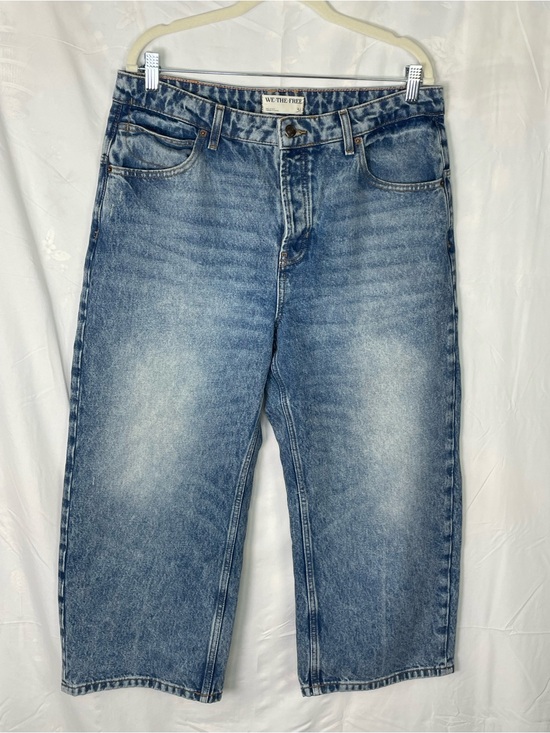 We The Free Denim - We The Free Light Blue Barrel Jeans